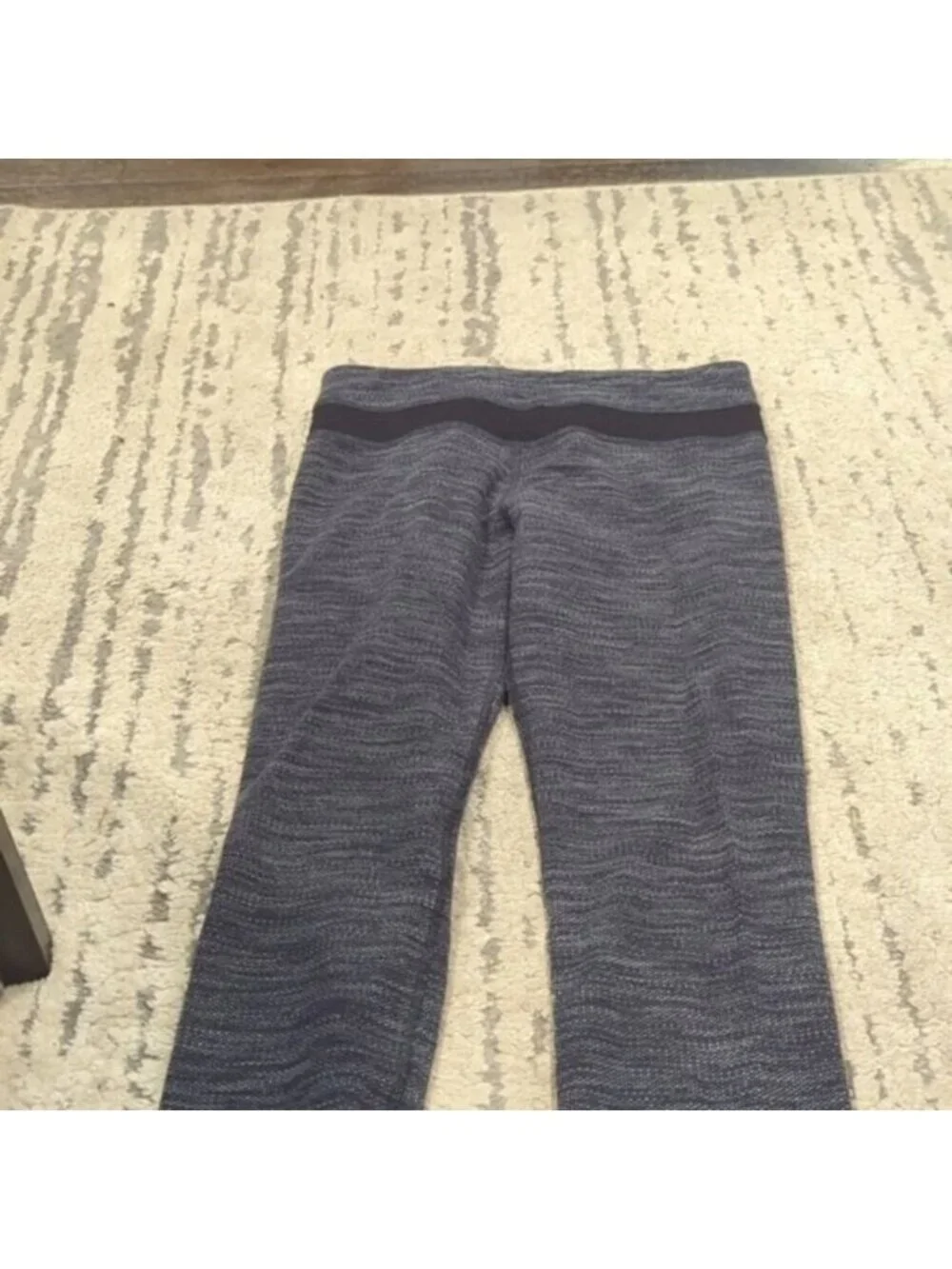 Lululemon Skinny Groove Pant Diamond Jacquard Space Dye Black Deep Coal / Black